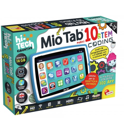 Lisciani MIO TAB 10" STEM CODING XL 2021 16 GB Wi-Fi Blu