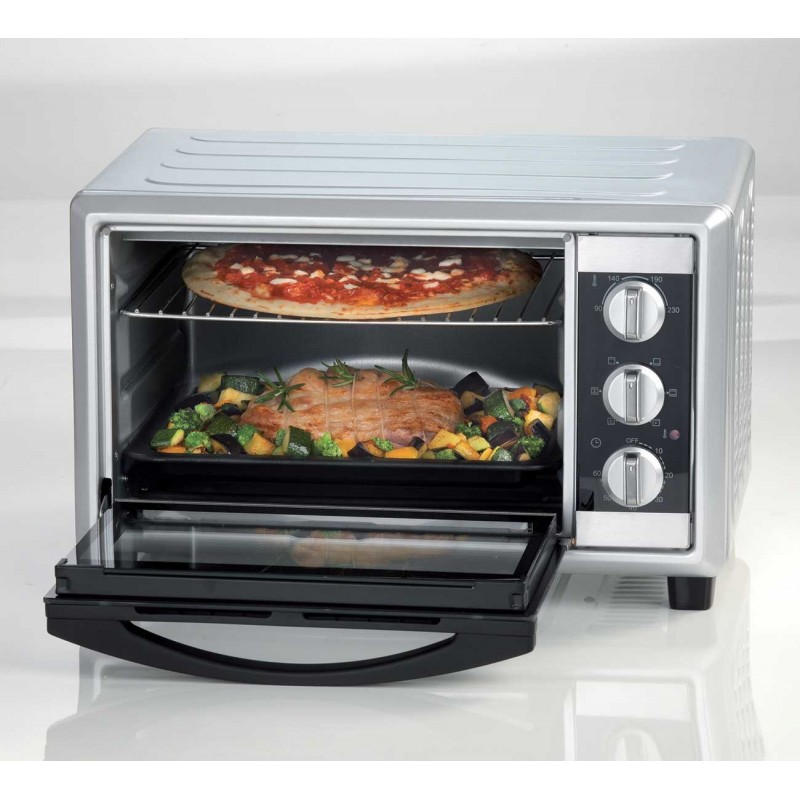 Ariete 985 1 30 L 1500 W Black, Silver Grill