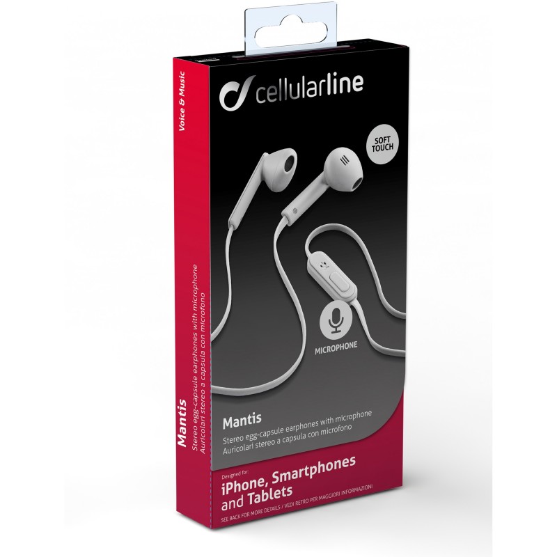Cellularline 35895 Headset Wired In-ear Calls Music White