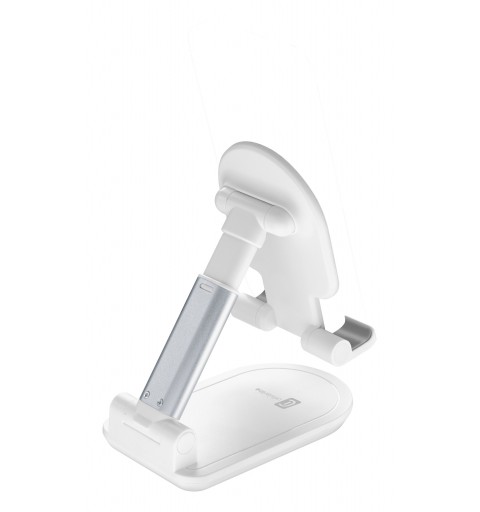 Cellularline Table Stand Soporte pasivo Teléfono móvil smartphone, Tablet UMPC Aluminio, Blanco