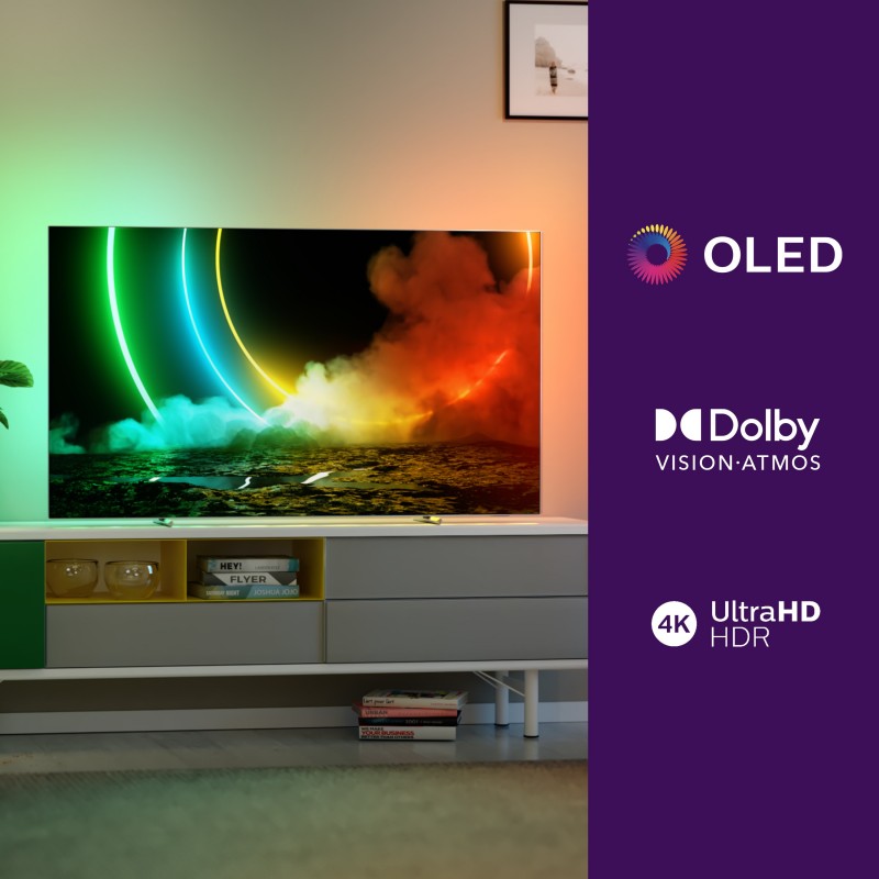 Philips 55OLED706 12 TV 139,7 cm (55") 4K Ultra HD Smart TV Wi-Fi Metallico