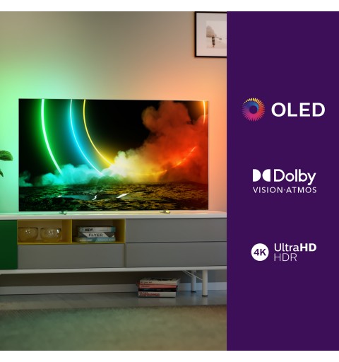 Philips 55OLED706 12 TV 139,7 cm (55") 4K Ultra HD Smart TV Wi-Fi Metallico