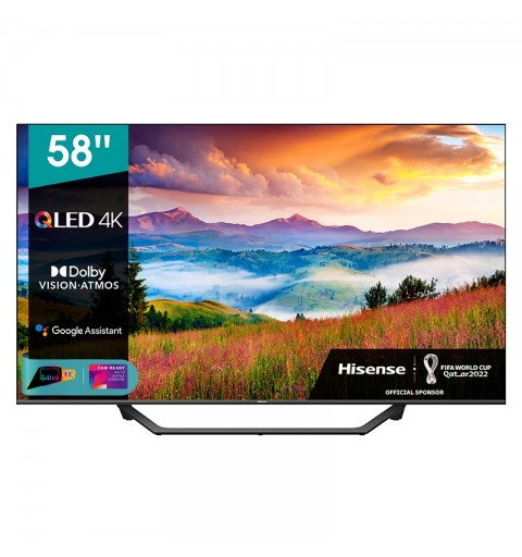 Hisense A72GQ 58A72GQ TV 146.1 cm (57.5") 4K Ultra HD Smart TV Wi-Fi Black, Grey
