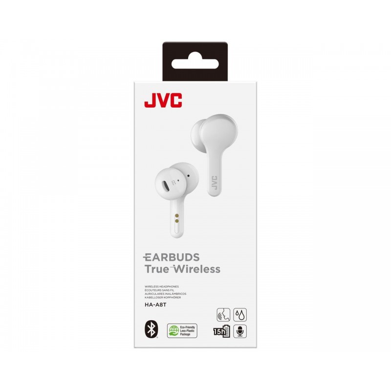 JVC HA-A8T-W Headphones True Wireless Stereo (TWS) In-ear Music Bluetooth White