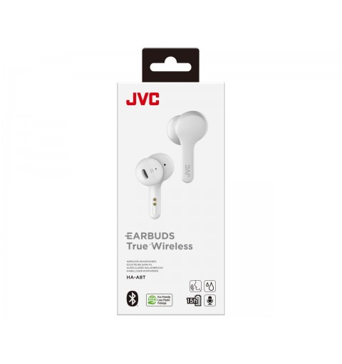 JVC HA-A8T-W Cuffie True Wireless Stereo (TWS) In-ear MUSICA Bluetooth Bianco