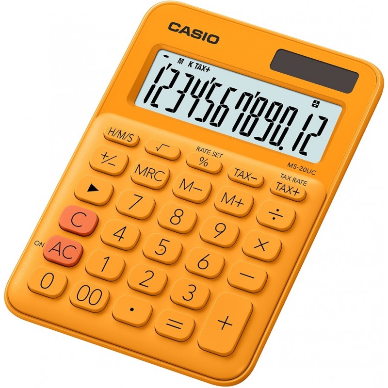 Casio MS-20UC-RG calcolatrice Desktop Calcolatrice di base Arancione