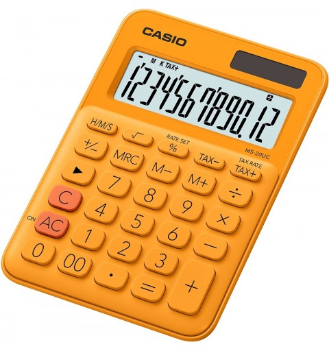 Casio MS-20UC-RG Taschenrechner Desktop Einfacher Taschenrechner Orange