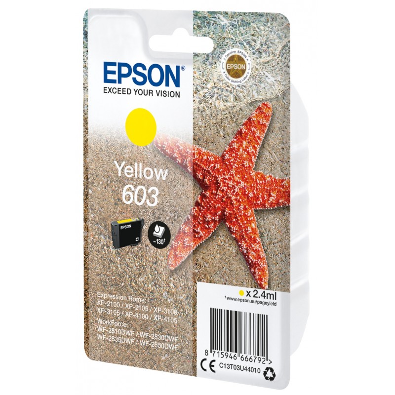 Epson Singlepack Yellow 603 Ink