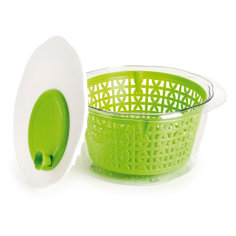 Snips Salad Spinner Alrededor Cuenco 4,5 L Verde, Transparente 1 pieza(s)