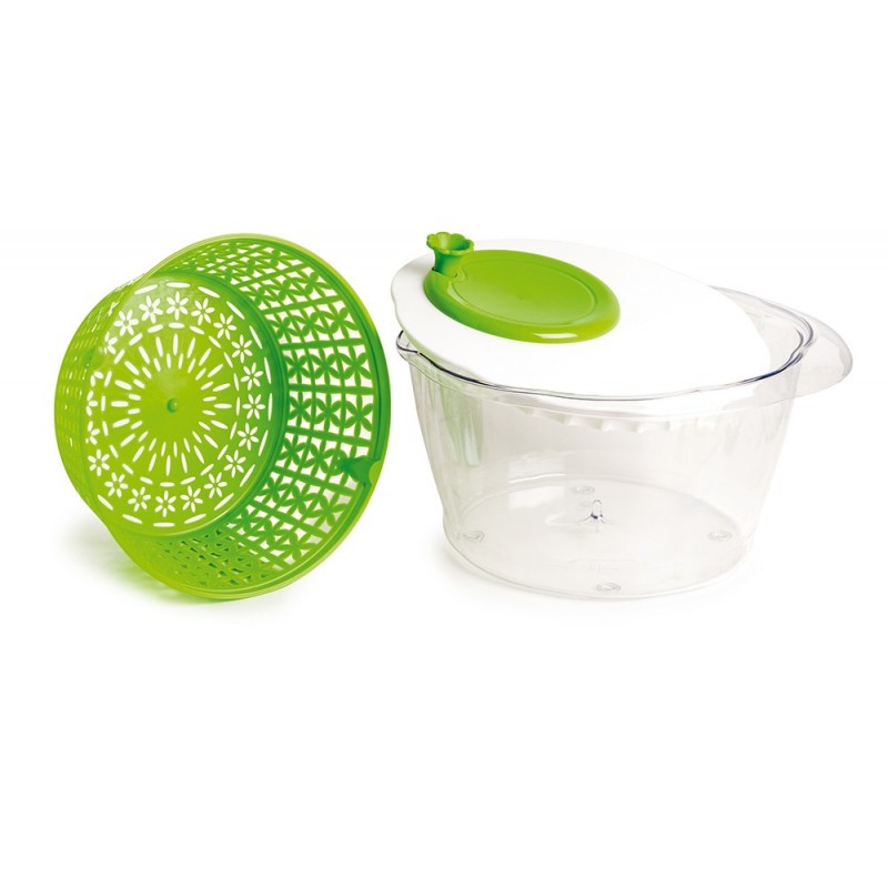 Snips Salad Spinner Alrededor Cuenco 4,5 L Verde, Transparente 1 pieza(s)