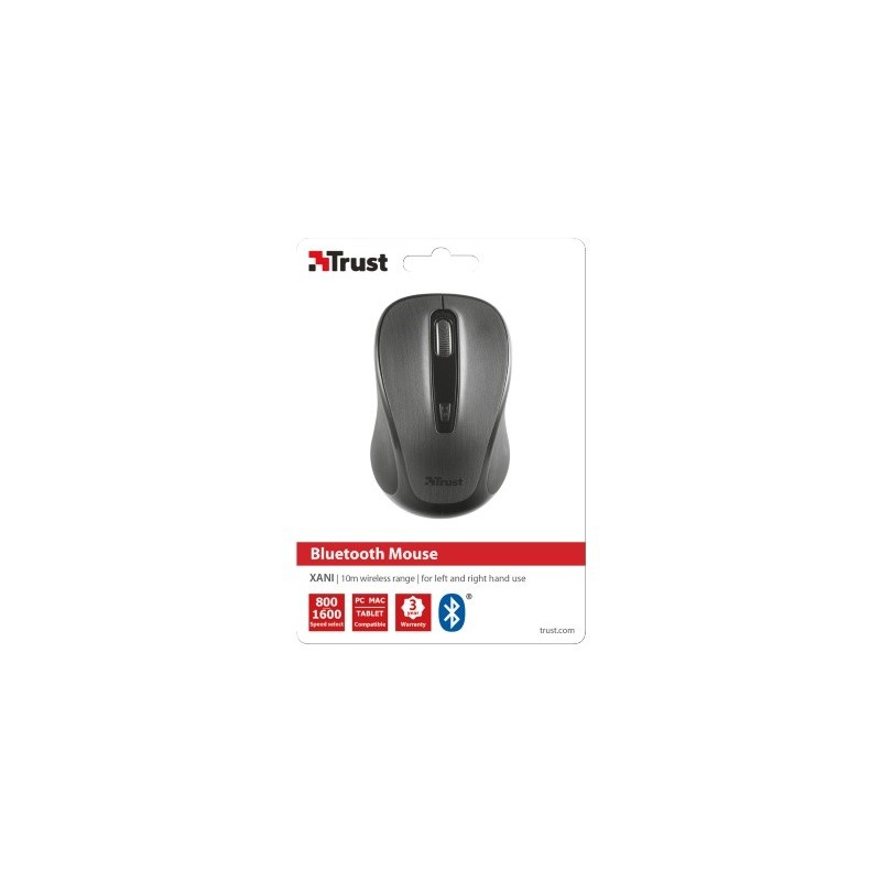 Trust 21192 Maus Beidhändig Bluetooth Optisch 1600 DPI