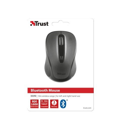 Trust 21192 Maus Beidhändig Bluetooth Optisch 1600 DPI