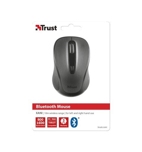 Trust 21192 ratón Ambidextro Bluetooth Óptico 1600 DPI