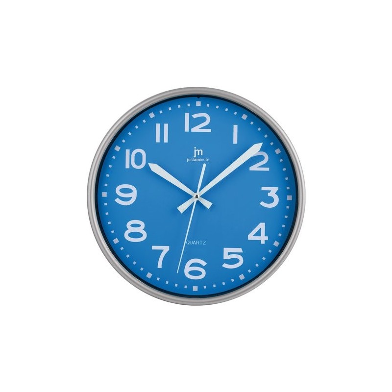 Lowell Justaminute 00940A wall clock Quartz wall clock Circle Blue Lowell Justaminute 00940A wall clock Quartz wall clock Circle Blue