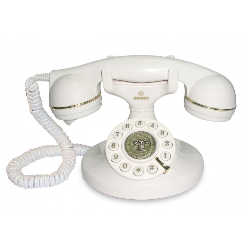 Brondi Vintage 10 Analoges Telefon Weiß