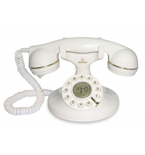 Brondi Vintage 10 Telefono analogico Bianco