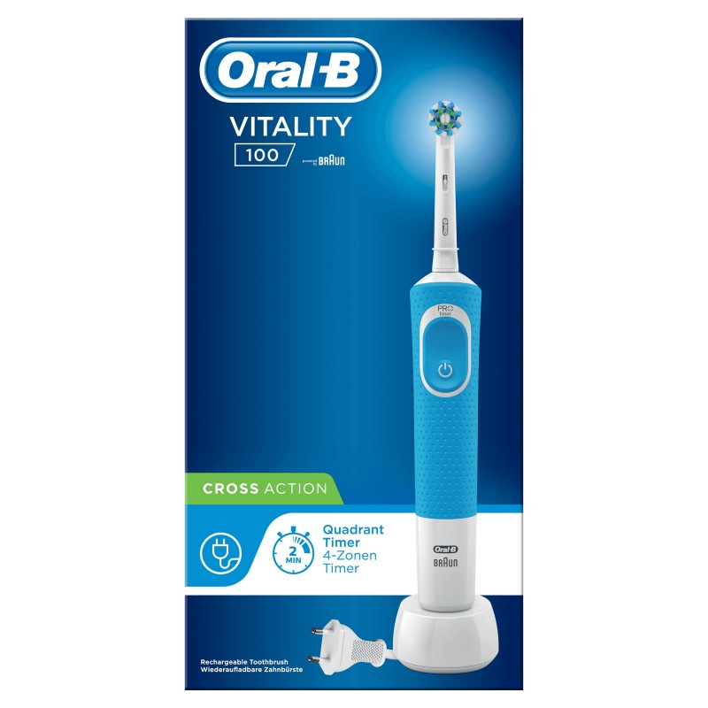 Oral-B Vitality 100 Blue Cross Action Brosse À Dents Électrique Par Braun