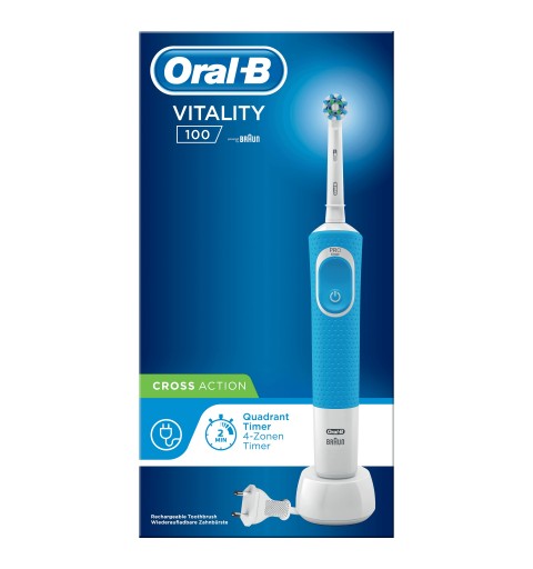 Oral-B Vitality 100 Blue Cross Action Brosse À Dents Électrique Par Braun