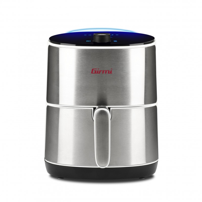 Girmi FG95 Unique 3,2 L Autonome 1500 W Friteuse d’air chaud Acier satin, Blanc