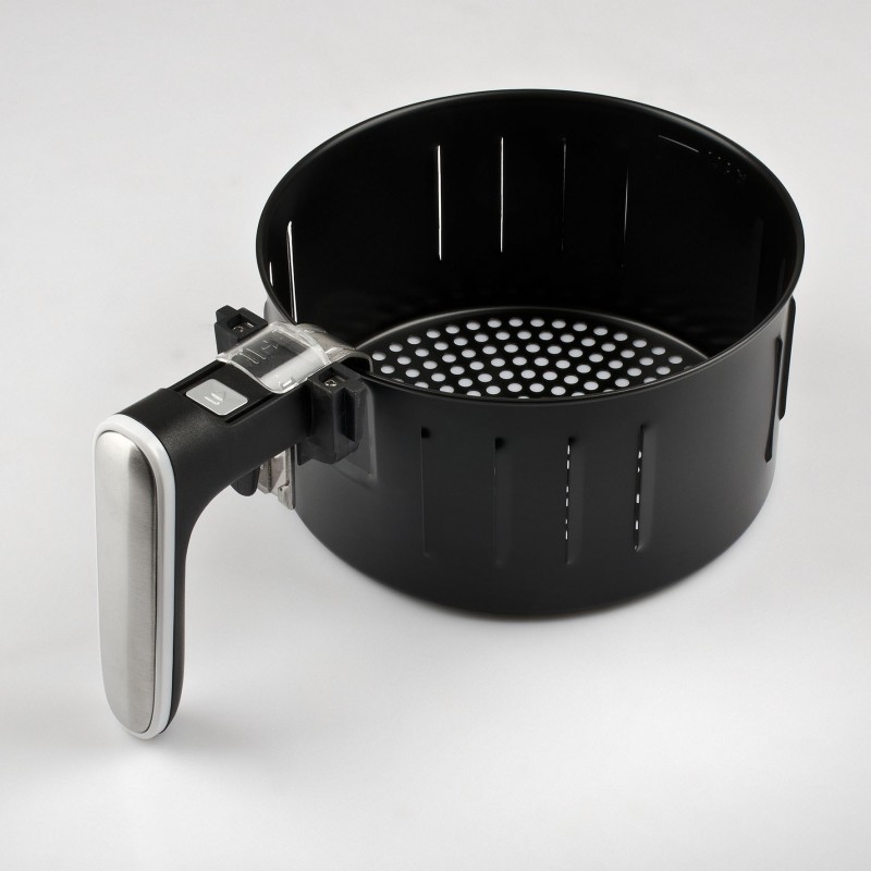 Girmi FG95 Eins Eine(r) 3,2 l Eigenständig 1500 W Heißluftfritteuse Satinierter Stahl, Weiß