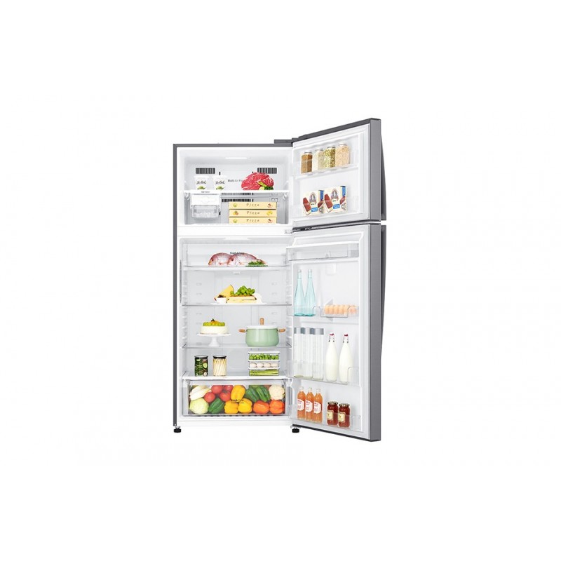 LG GTF744PZPZD Kühl- und Gefrierkombination Freistehend 509 l E Edelstahl