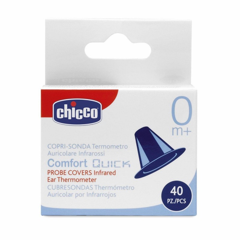 Chicco Comfort Quick Termómetro con sensor remoto Azul, Blanco Oído Botones