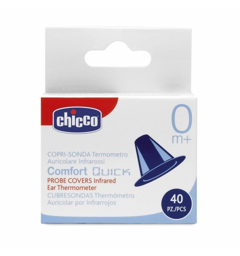 Chicco Comfort Quick Termómetro con sensor remoto Azul, Blanco Oído Botones