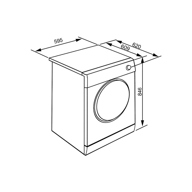 Smeg DHT73LIT tumble dryer Freestanding Front-load 7 kg A+++ White