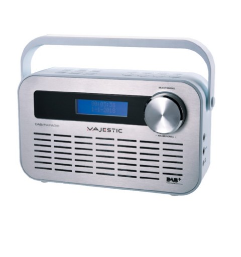 New Majestic DAB-843W Radio Tragbar Digital Silber