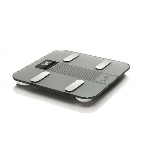 Laica PS7005 báscula de baño Rectángulo Gris, Acero inoxidable Báscula personal electrónica