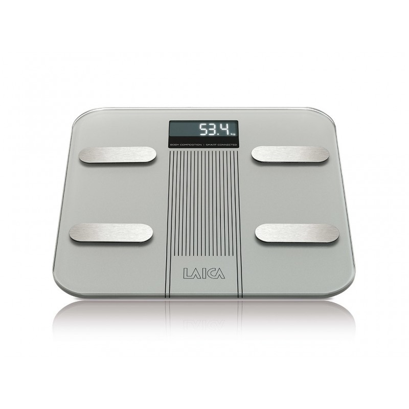 Laica PS7005 balance Rectangle Gris, Acier inoxydable Pèse-personne électronique