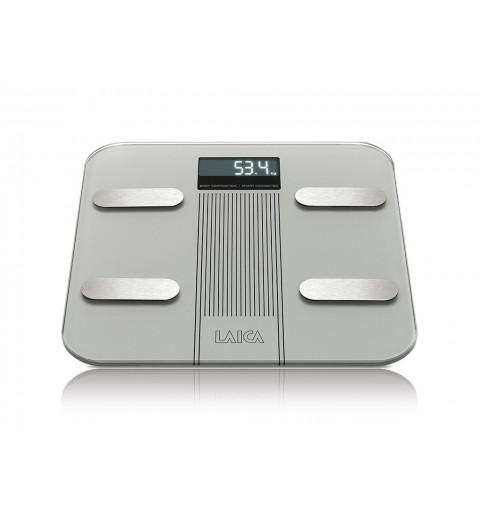 Laica PS7005 personal scale Rectangle Grey, Stainless steel Electronic personal scale