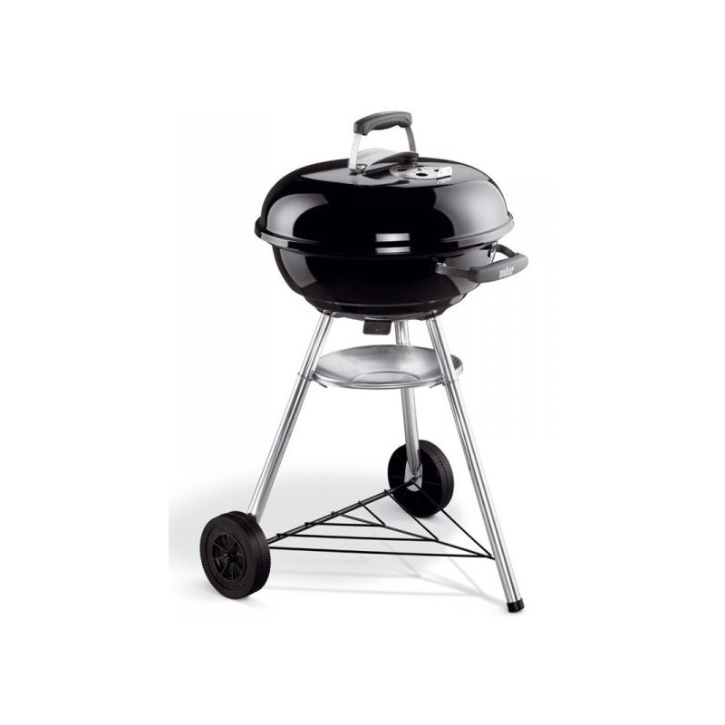 Weber Compact Barbacoa Tetera Carbón vegetal Negro