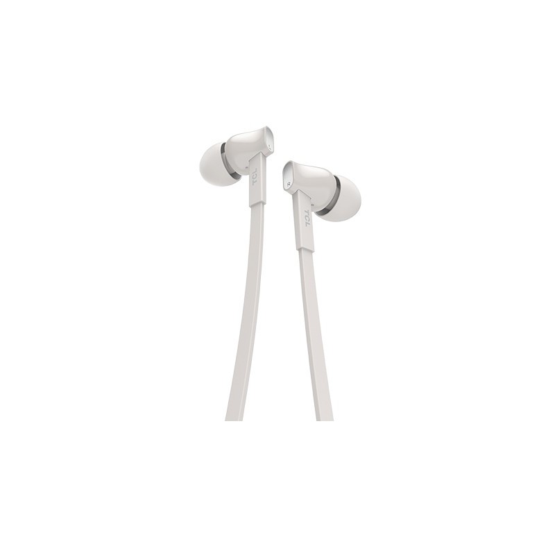 TCL ASH WHITE Headphones Wired In-ear Calls Music Bluetooth
