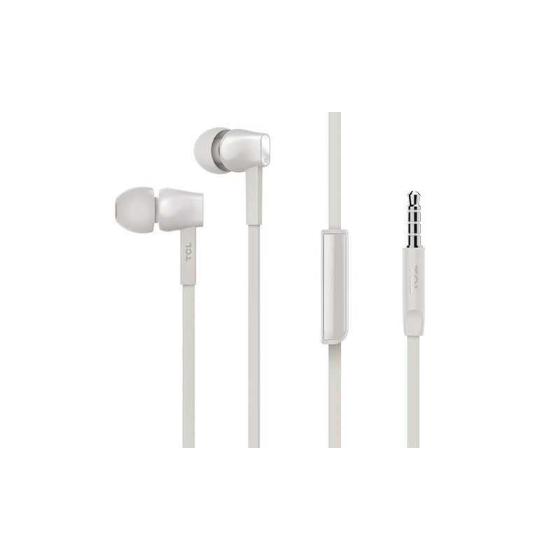 TCL ASH WHITE Headphones Wired In-ear Calls Music Bluetooth