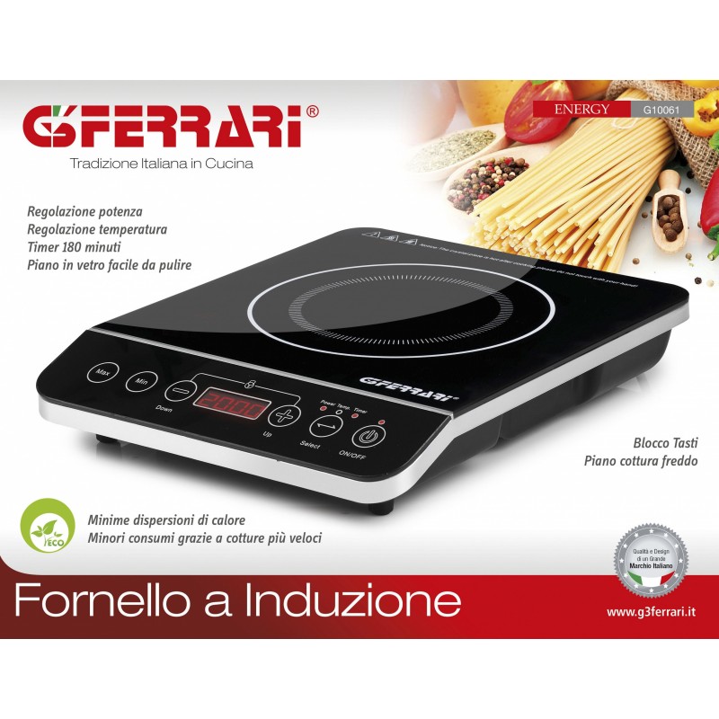 G3 Ferrari G10061 hobs Negro Encimera Con placa de inducción 1 zona(s)