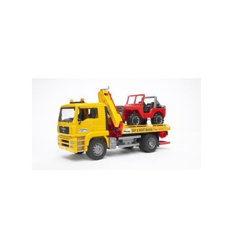 BRUDER MAN TGA Breakdown truck with cross country vehicle