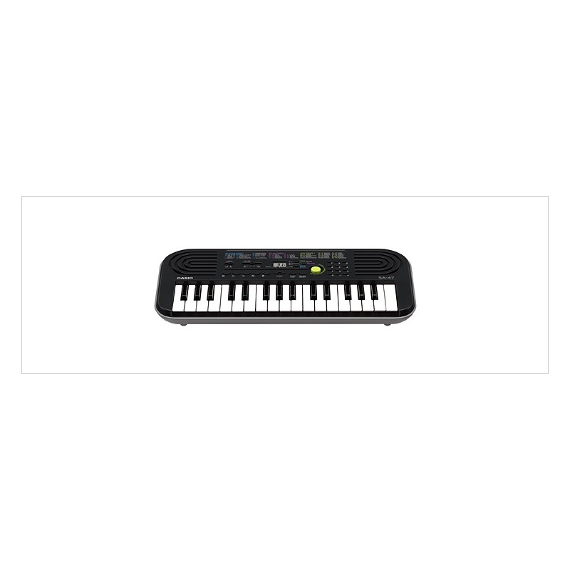 Casio SA-47 MIDI-Tastatur 127 Schlüssel Schwarz, Grau