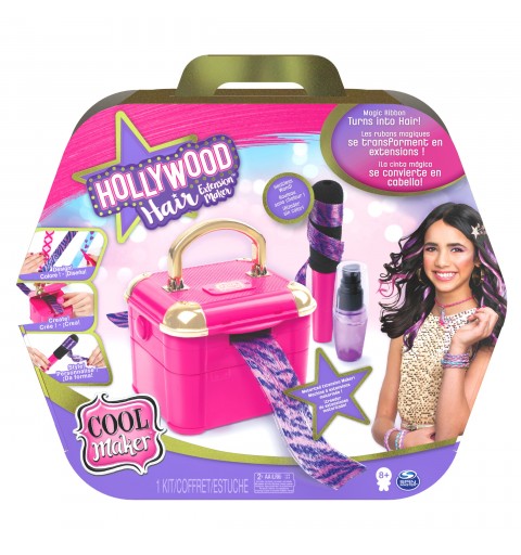 Cool Maker – HOLLYWOOD HAIR STUDIO – Machine à Extensions de Cheveux avec 12 Extensions Personnalisables et des Accessoires –