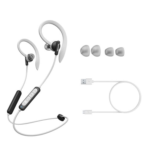 Philips TAA4205BK 00 auricular y casco Auriculares Inalámbrico gancho de oreja, Dentro de oído Deportes USB Tipo C Bluetooth