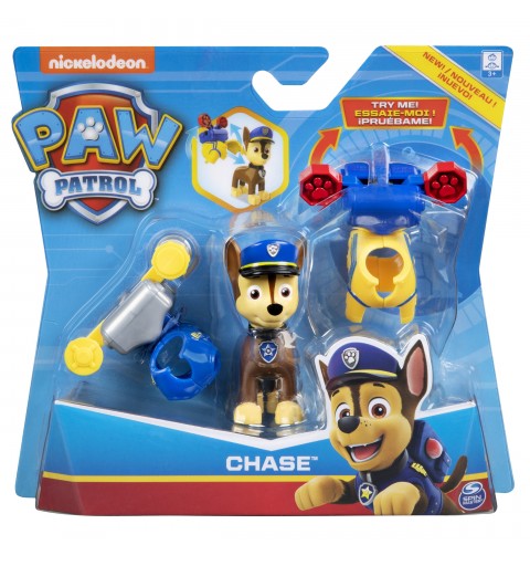PAW Patrol , Figurine Chase Action Pack avec 2 uniformes interchangeables, pour les enfants à partir de 3 ans