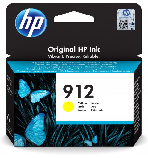 HP 912 Cartouche d'encre jaune authentique