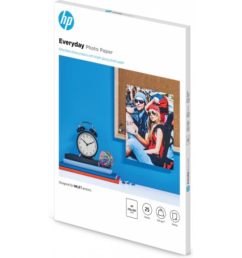 HP Everyday Glossy Photo Paper-25 sht A4 210 x 297 mm