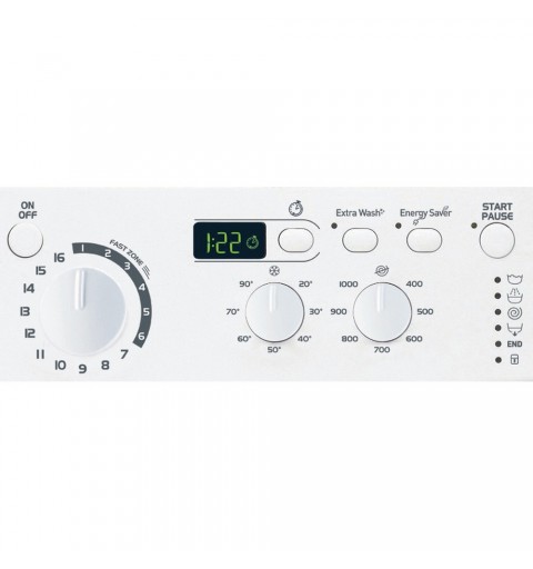 Indesit EWUD 41051 W EU N Waschmaschine Frontlader 4 kg 1000 RPM F Weiß