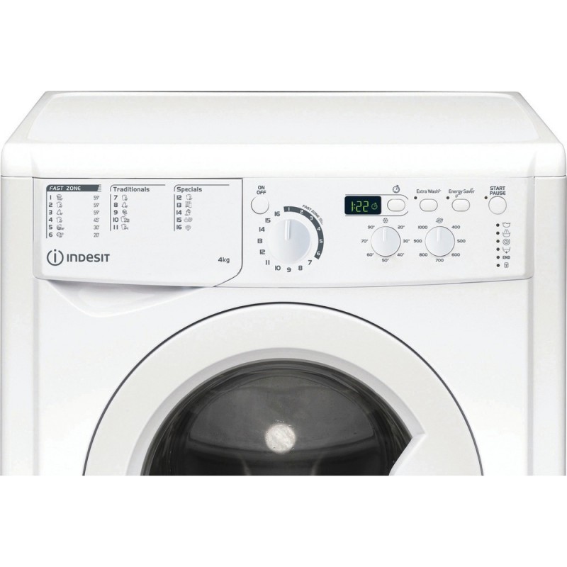 Indesit EWUD 41051 W EU N lavatrice Caricamento frontale 4 kg 1000 Giri min F Bianco