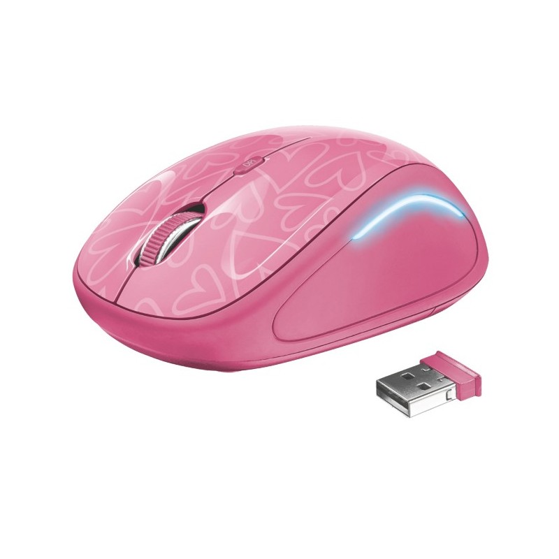 Trust Yvi FX mouse Ambidestro RF Wireless Ottico 1600 DPI