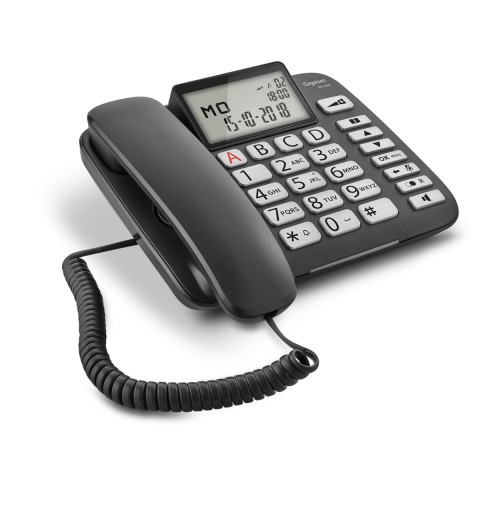 Gigaset DL580 telefono Telefono analogico Identificatore di chiamata Nero