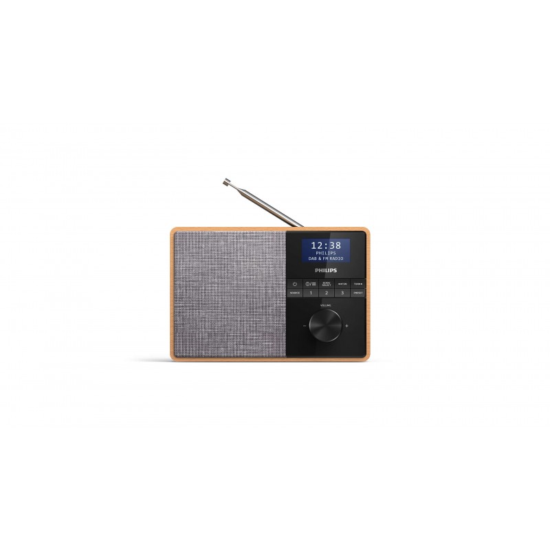 Philips TAR5505 10 radio Portable Digital Black, Grey, Wood