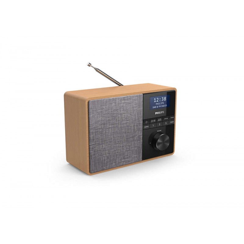 Philips TAR5505 10 radio Portable Digital Black, Grey, Wood