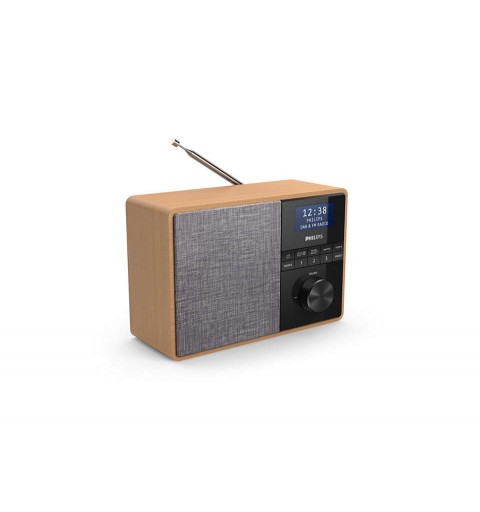 Philips TAR5505 10 radio Portable Digital Black, Grey, Wood